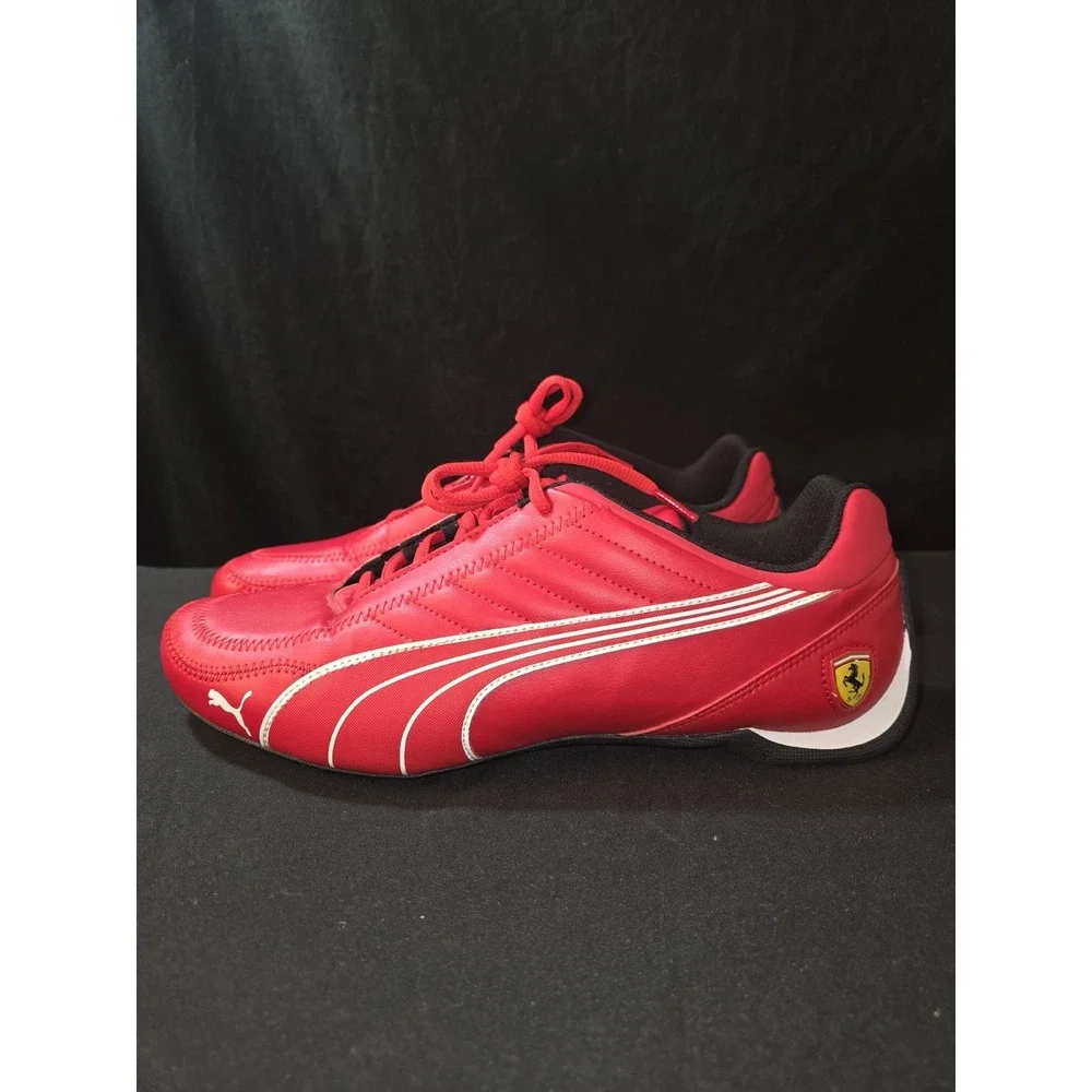Puma Ferrari Future Cat Mens Size 10.5 Red White Black Athletic Motorsport Shoes - Picture 5 of 12